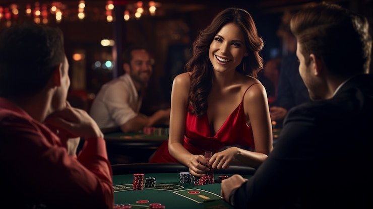 Sakong table layout on data sydney platform with dealer and four players